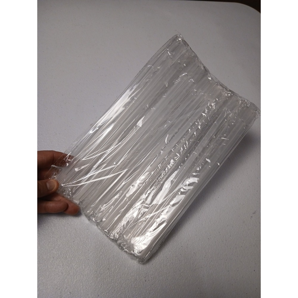 200 Reusable Frosted Plastic Straws Stopper for Tumblers 9.75 Inch 8 packages